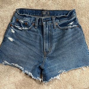 Abercrombie High Rise Jean Shorts